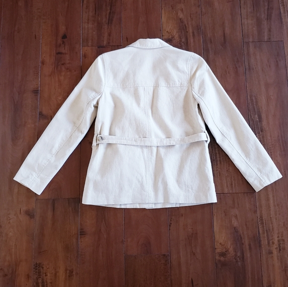 Madewell Women's Cotton-Linen Belted Blazer Jacket Size XS - Picture 7 of 13